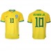 Maillot de foot Brésil Neymar Jr #10 Domicile vêtements Monde 2022 Manches Courtes
